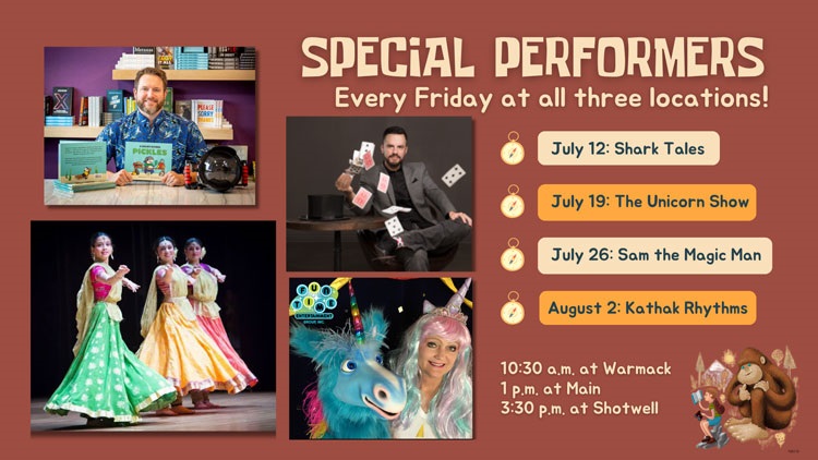 Friday programs in July and August