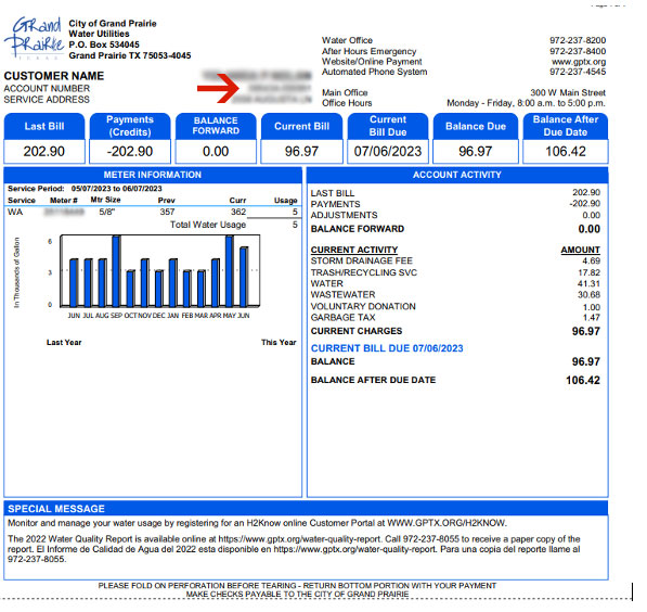 Water bill deals online