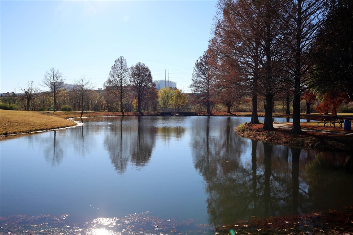 View of park in Grand Prairie