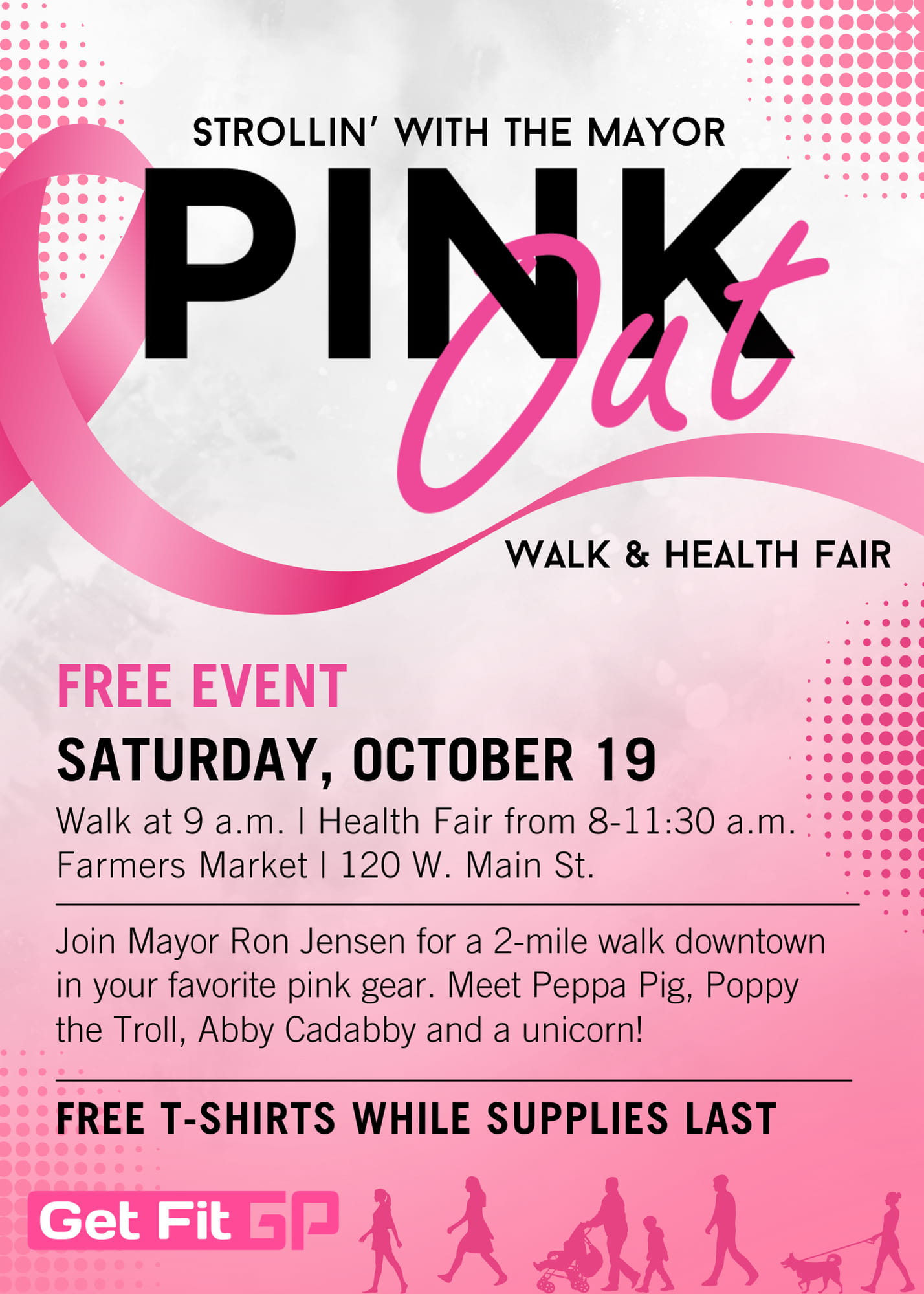 Strollin' with the Mayor Pink Out walk and health fair