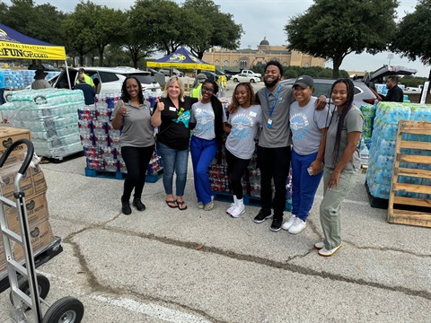 Complete TX Hospice and Palliative donating water to the City of Grand Prairie