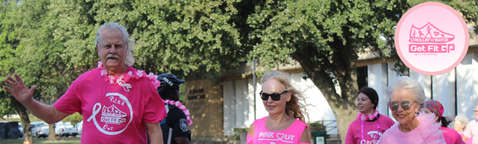 people walking for Pink Out walk